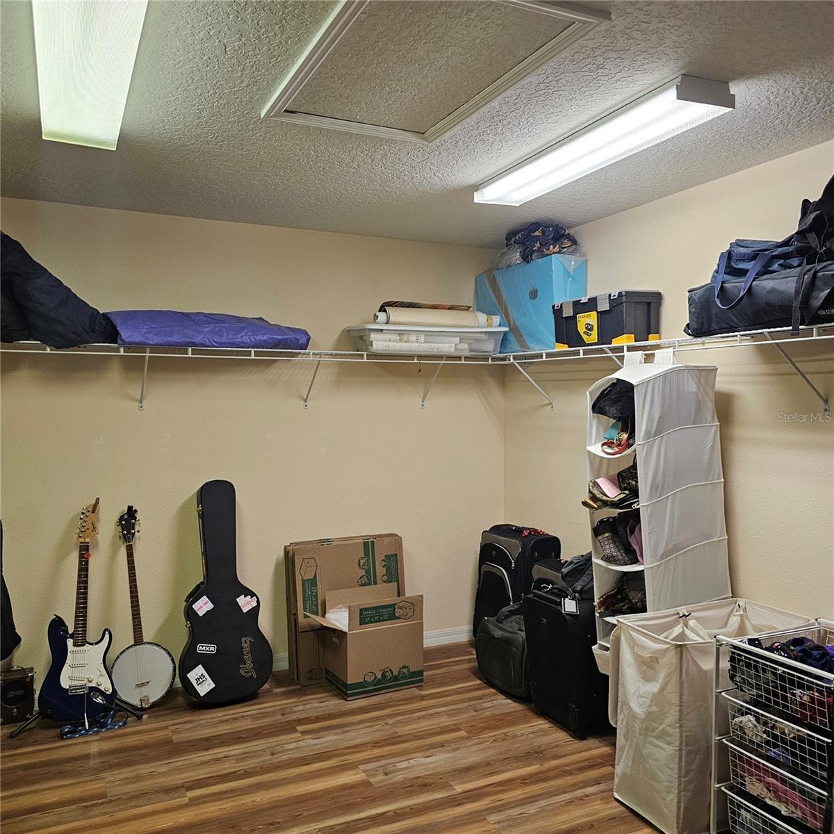 Extra Large Closet with storage options in Primary Bedroom