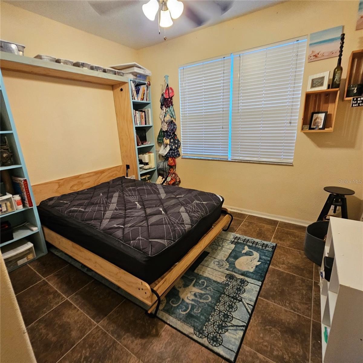 Downstairs bedroom with Murphy bed