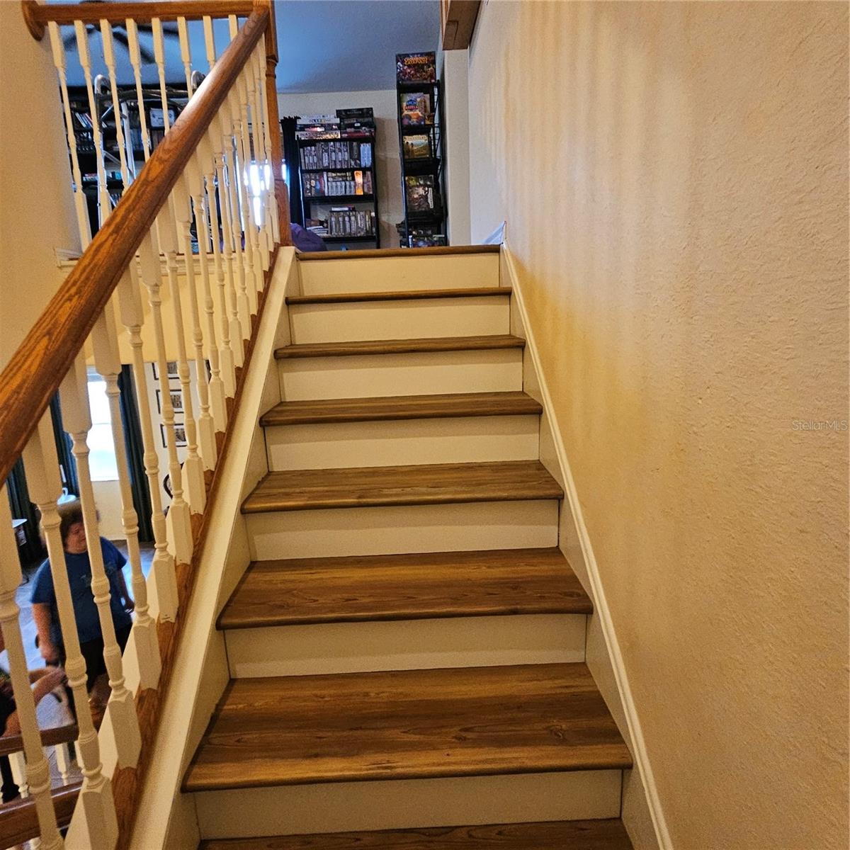 New stairs taking you to your massive media room