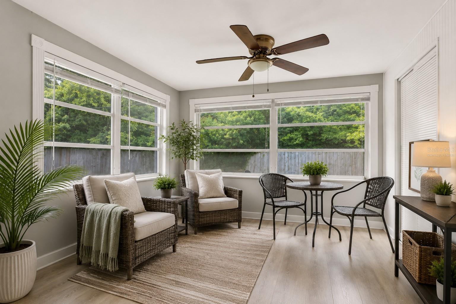 Florida room/sunroomVirtually staged