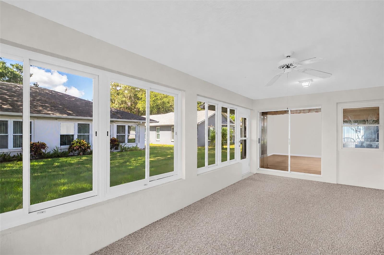 Sliders from the kitchen, dining room and master suite out to the lanai~
