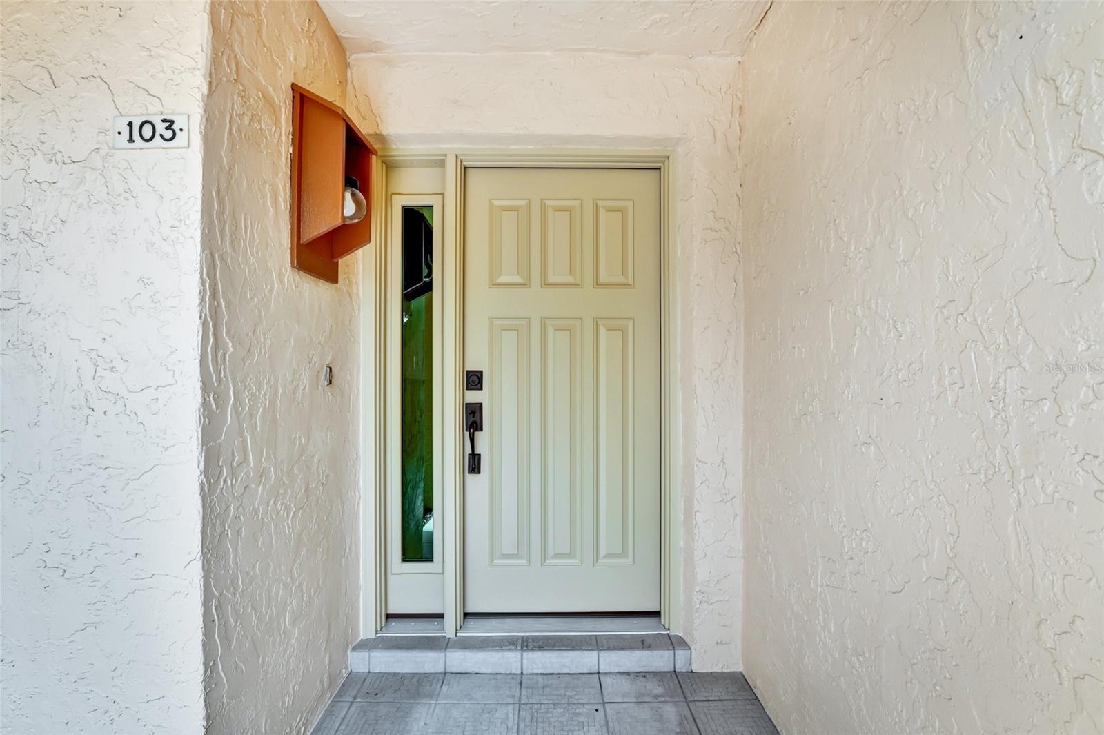 The door to your beautiful new home