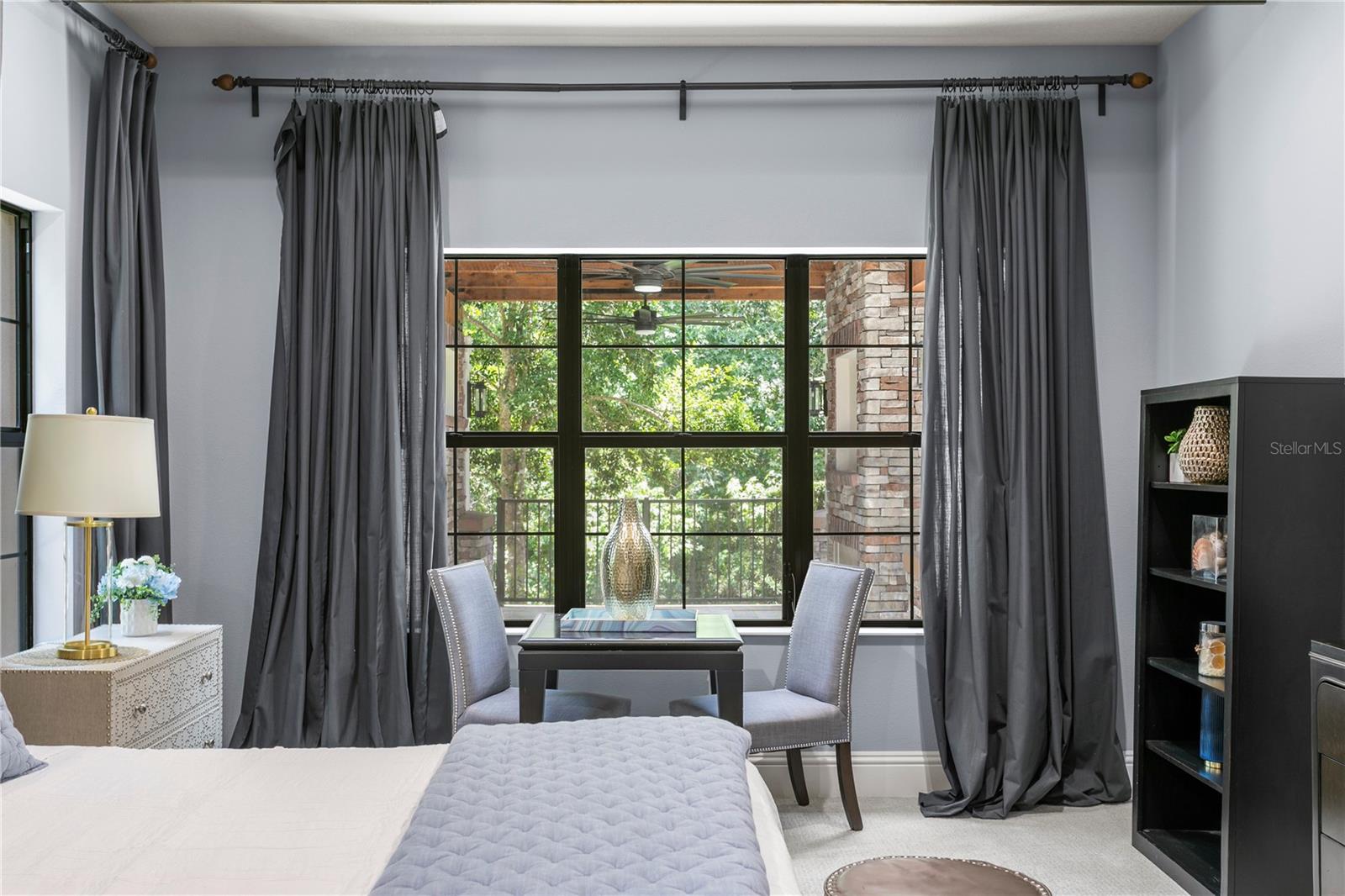 Alternate view of guest room with balcony view.