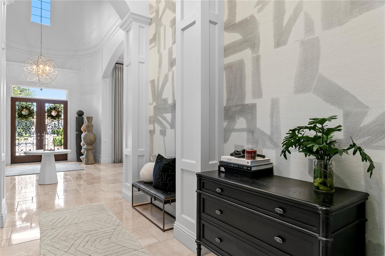 Soaring ceilings and breathtaking first impression.