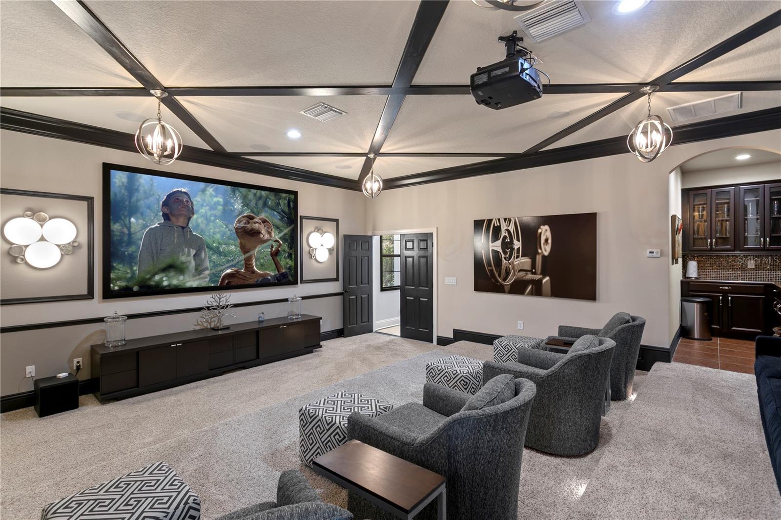 Luxury theater room