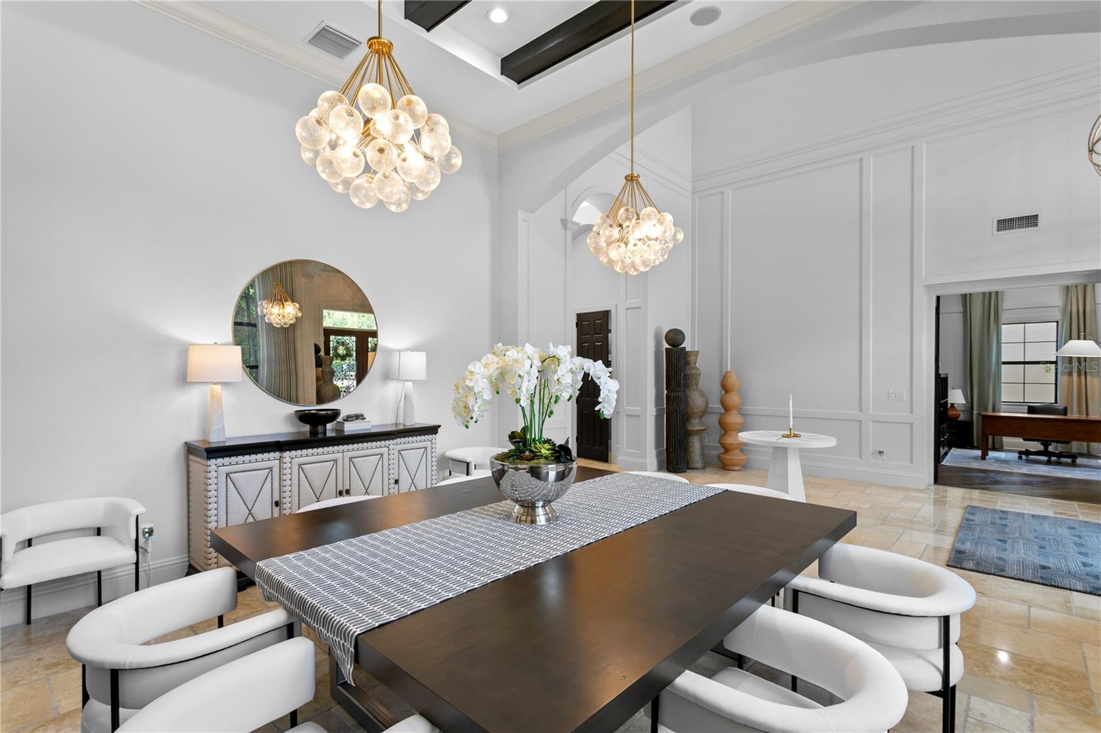 Formal dining space at the entrance of the home!