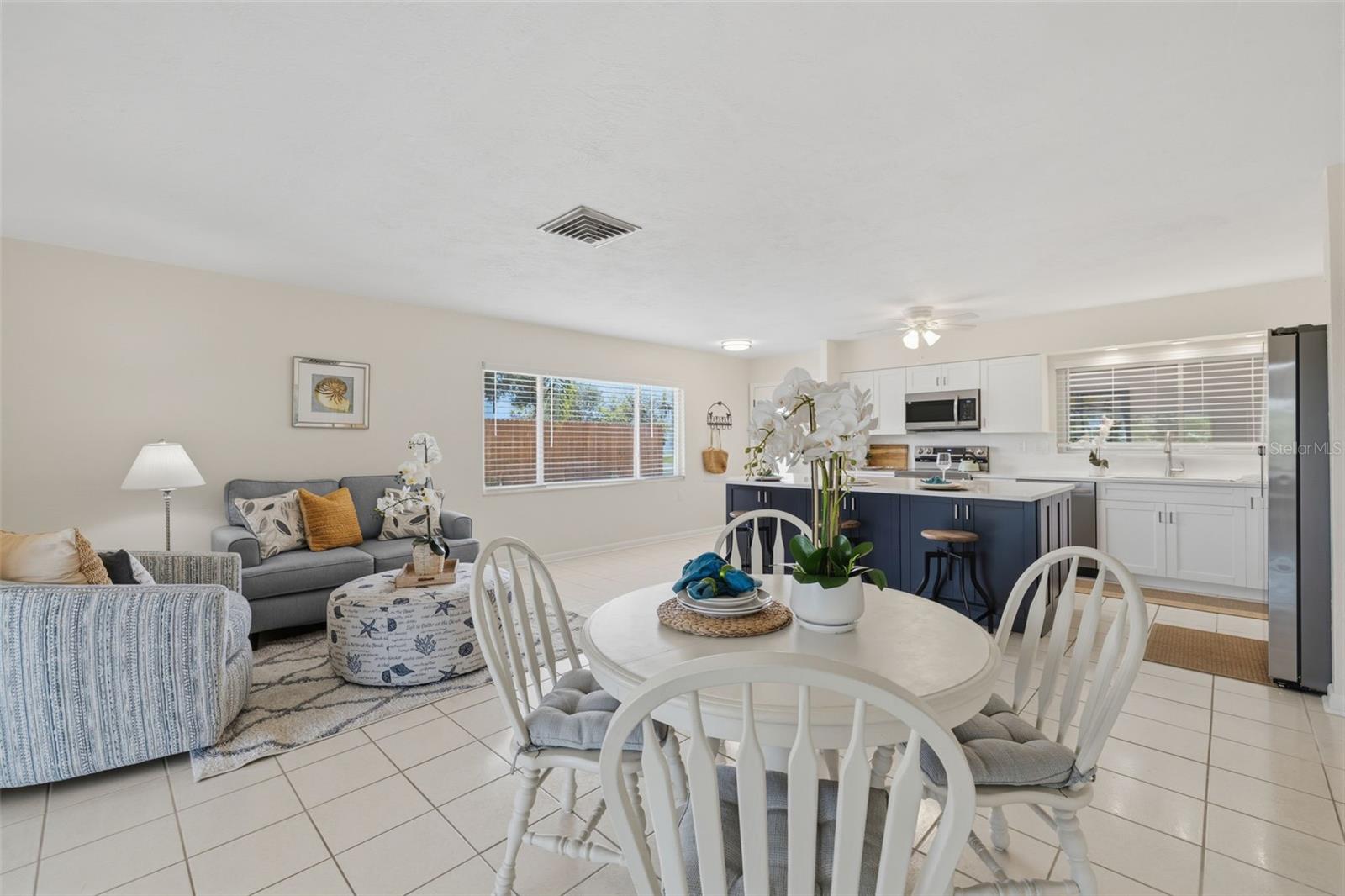 Dining/Petite Living Room and kitchen