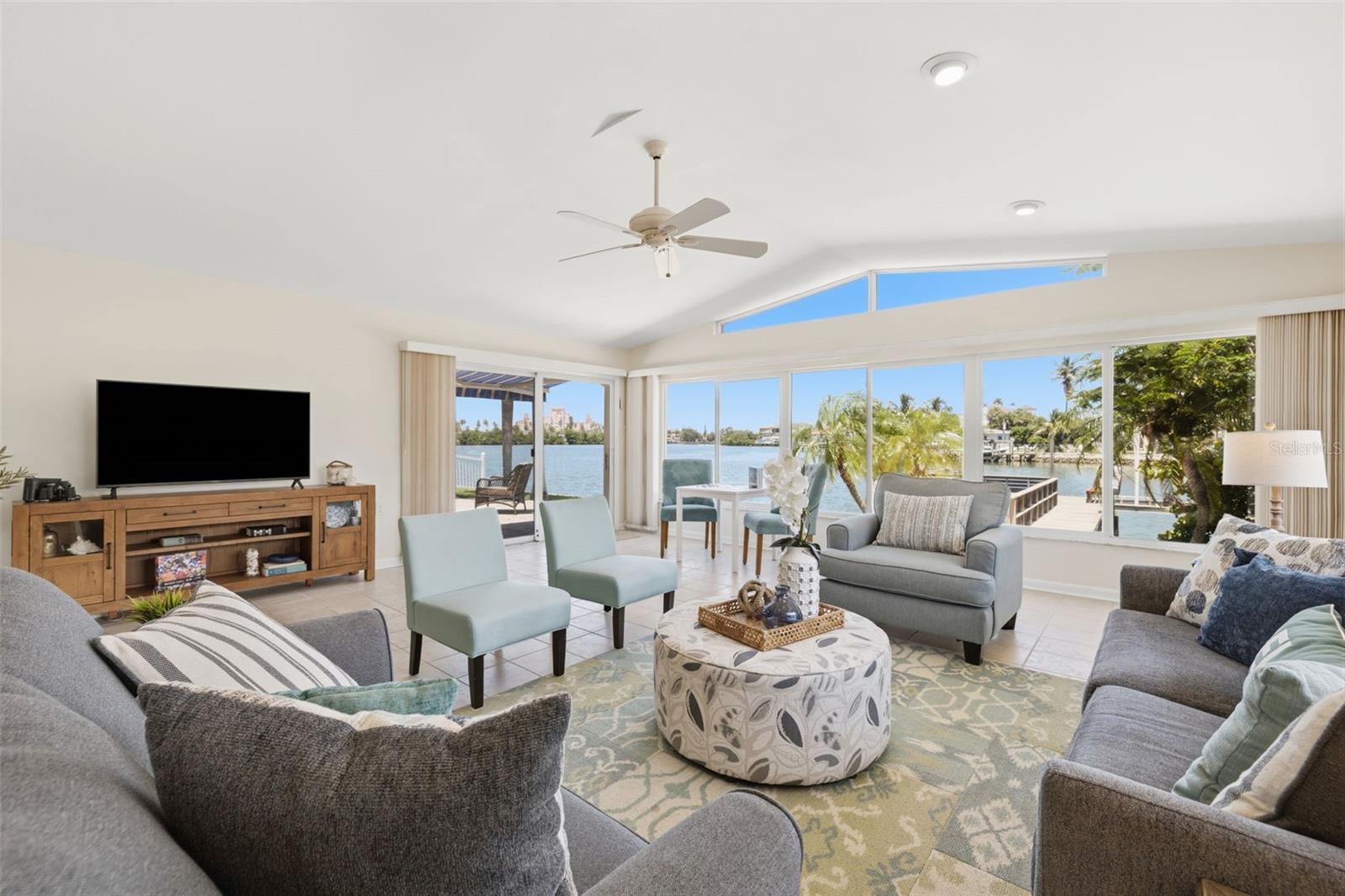 Great Room with stunning water views