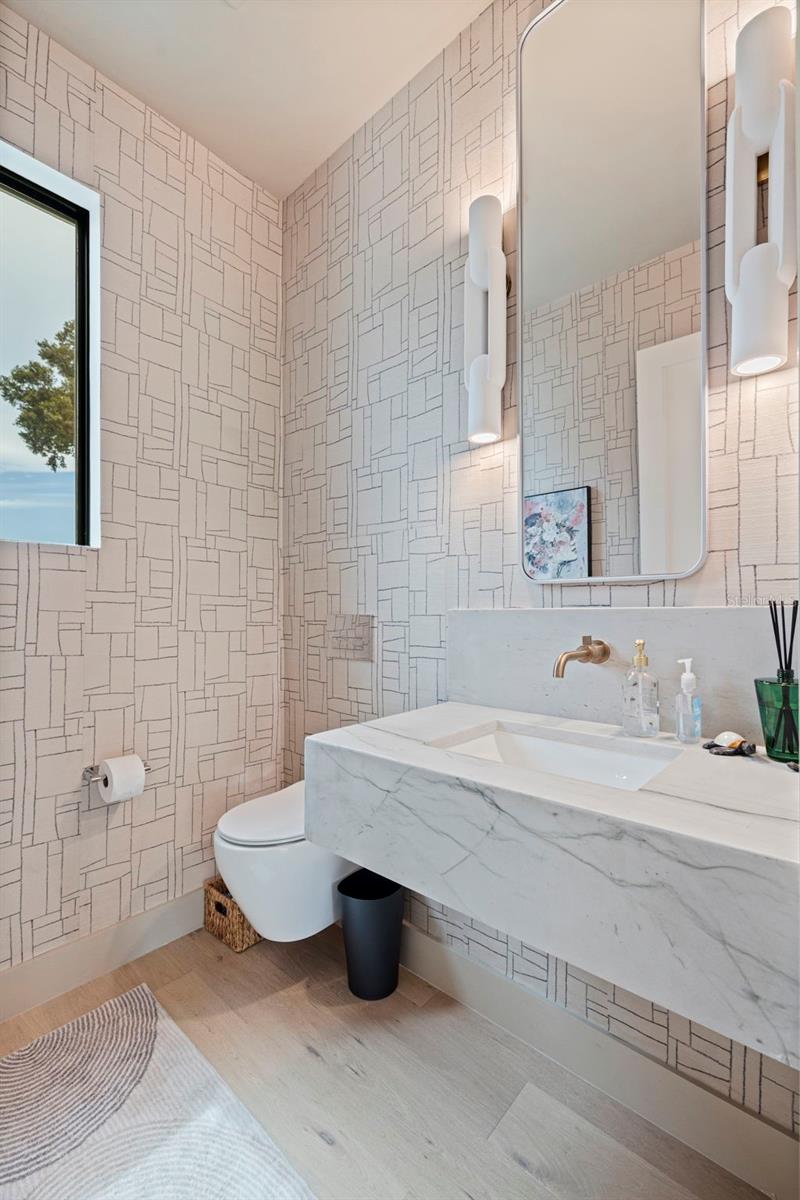 1/2 Bath connected to main living area