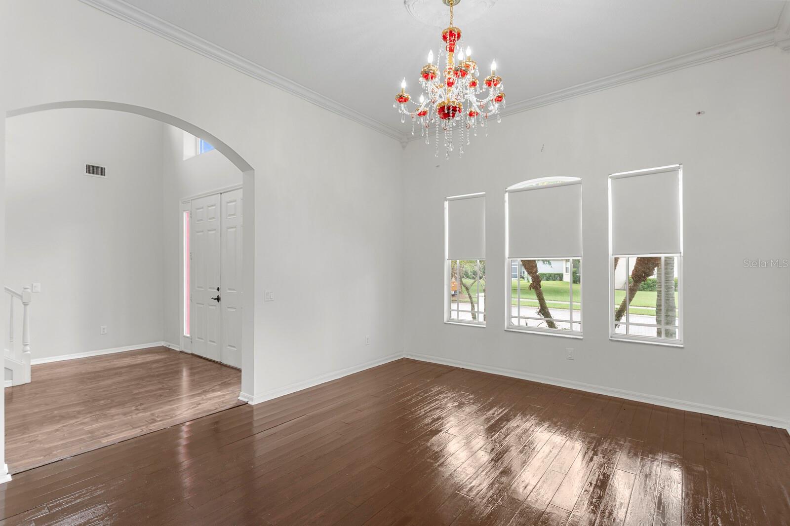 Main entry foyer from formal living room