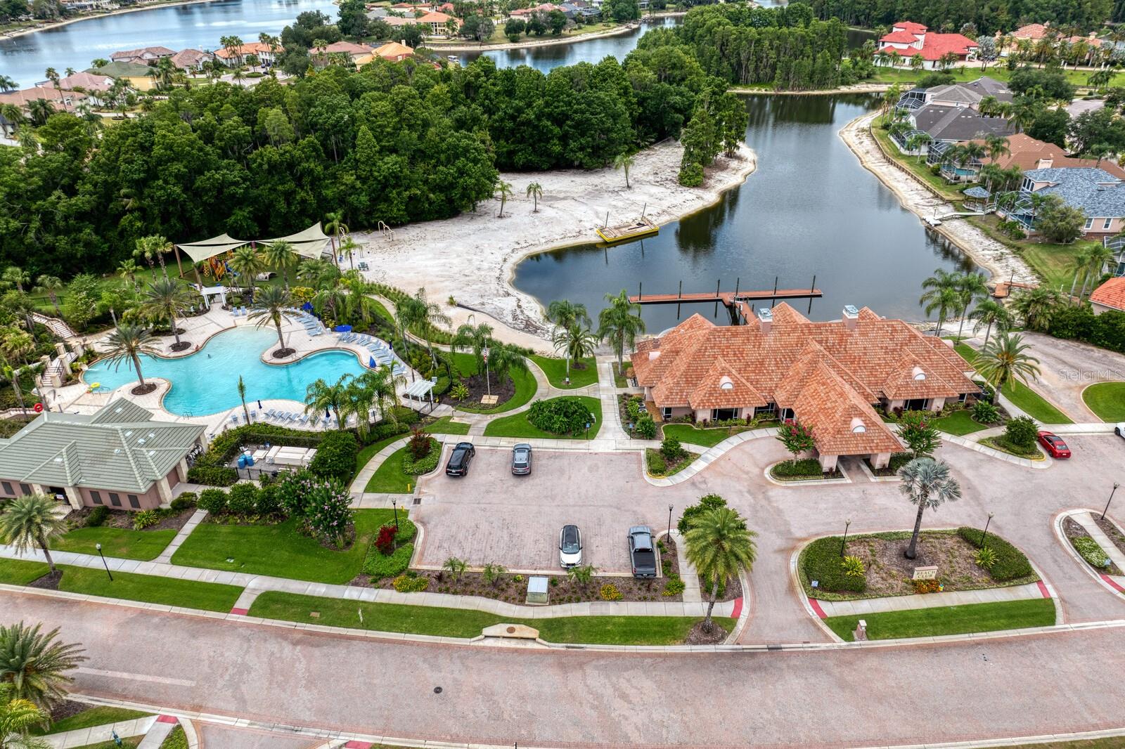 Beach club, community boat launch, bath house and pool