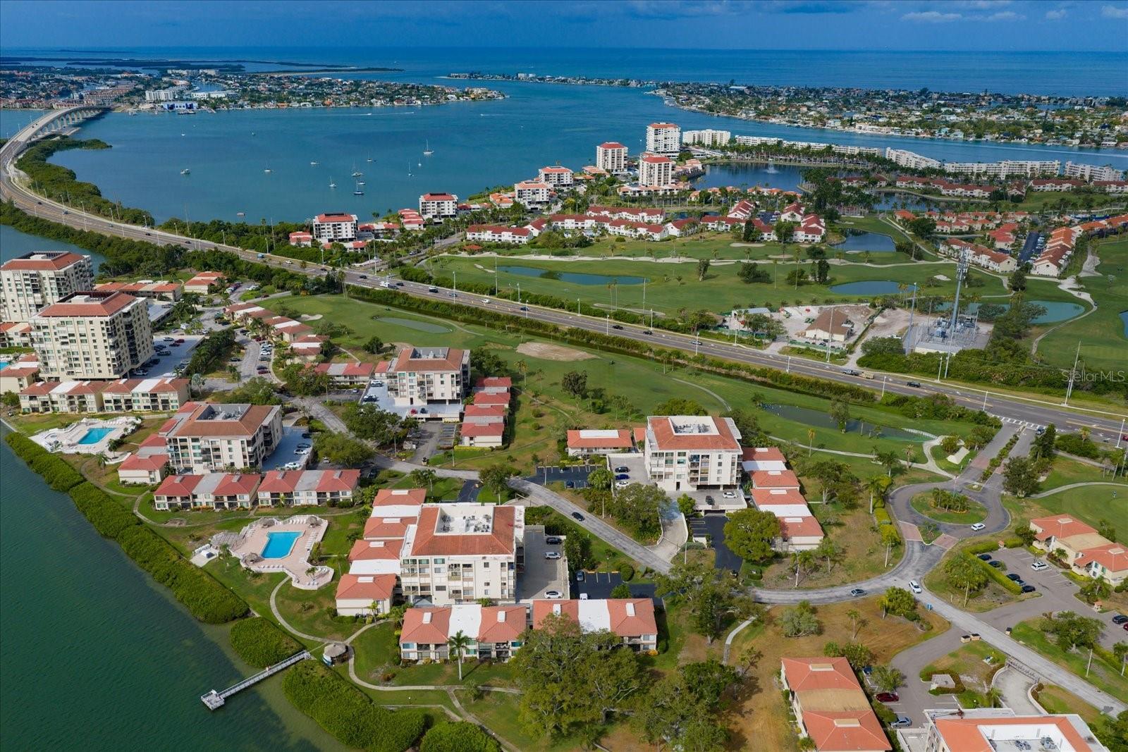 AERIAL VIEW OF SURROUNDING AREA
