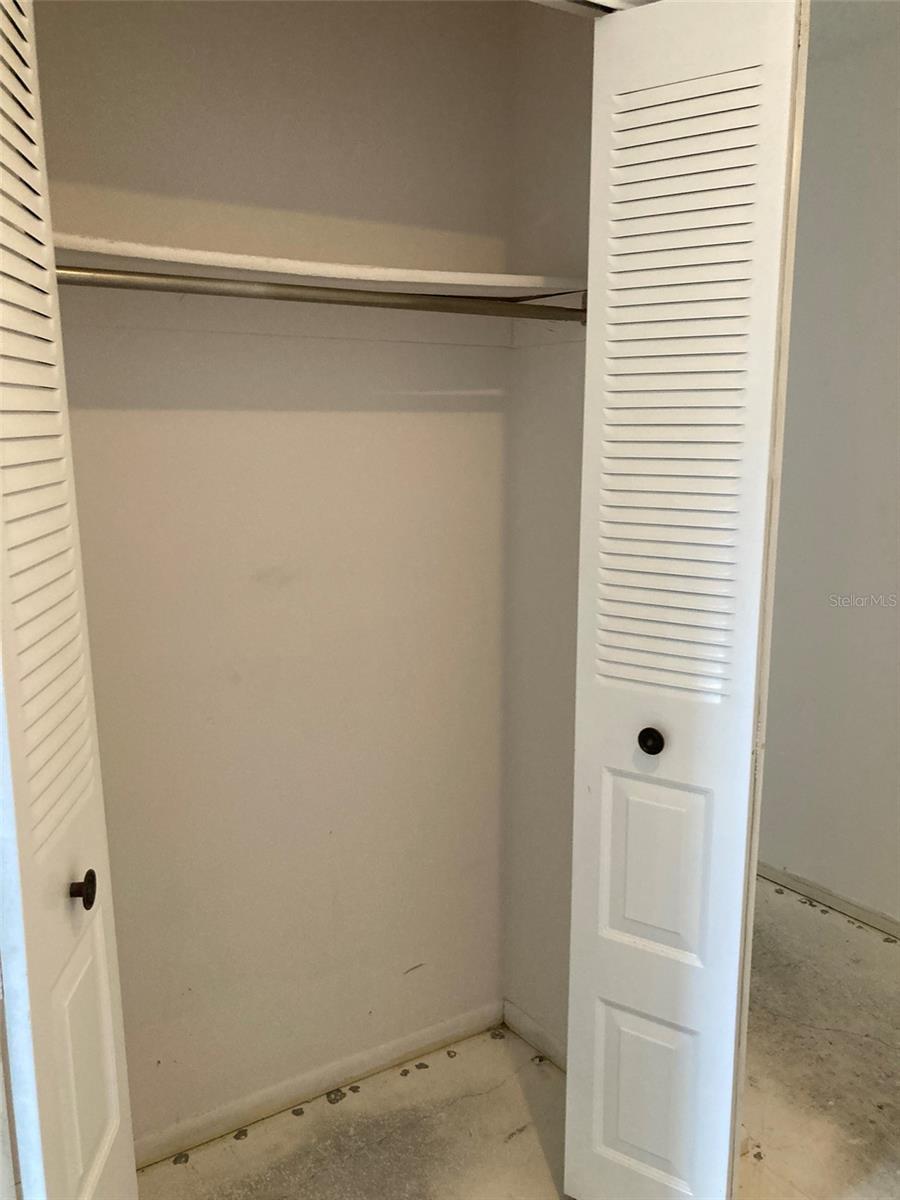 Storage closet near front door