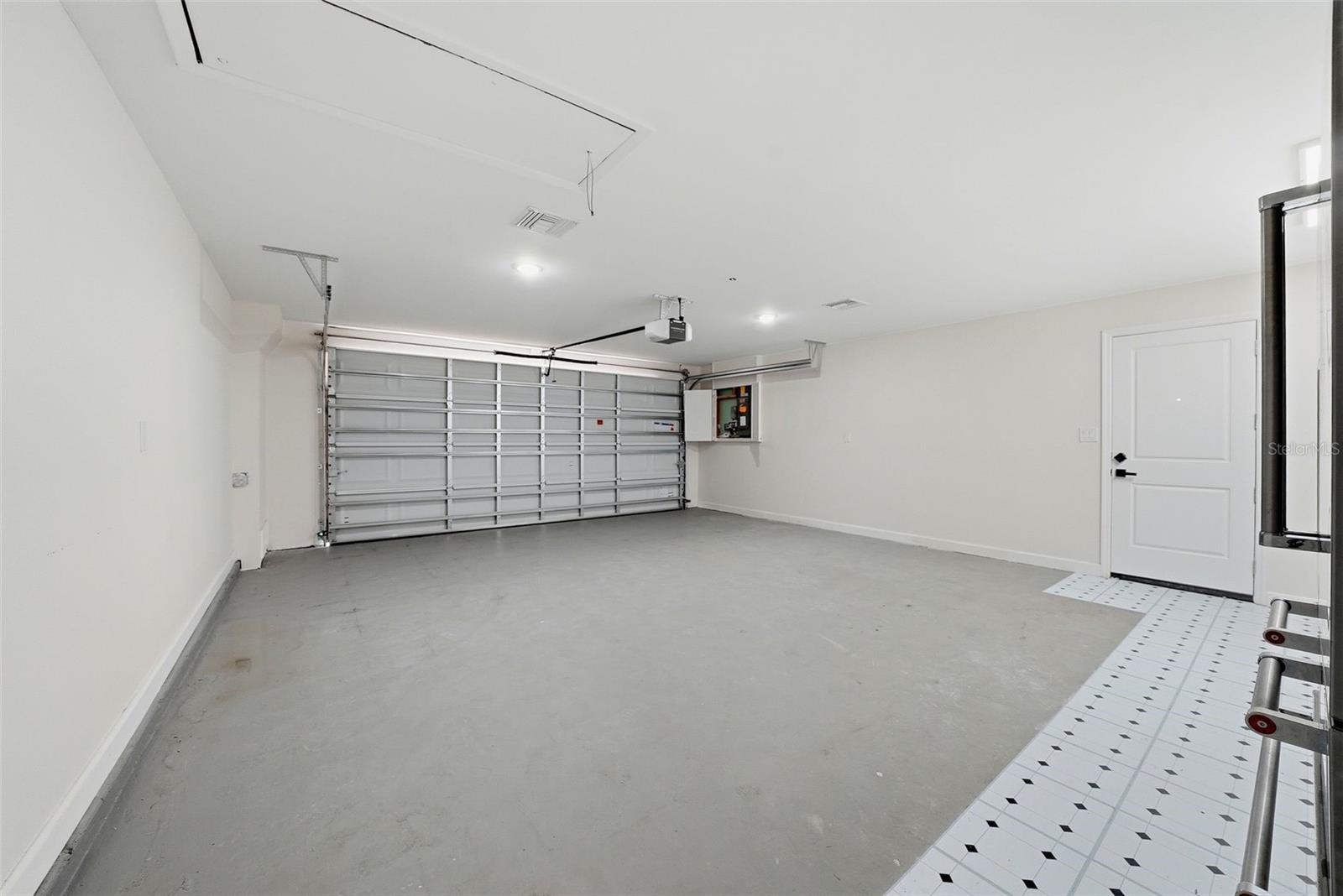 Large 2 car garage