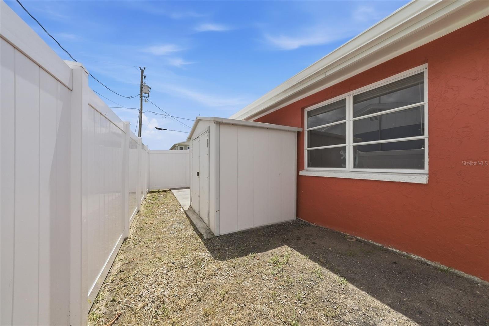 Outdoor storage shed as well