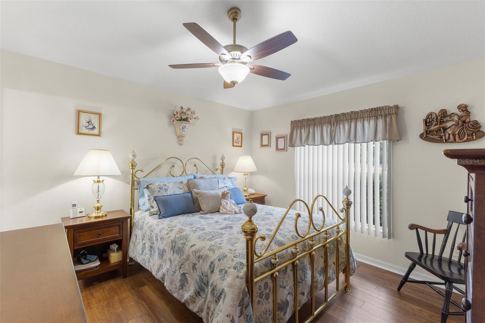 Primary bedroom with walk-in closet