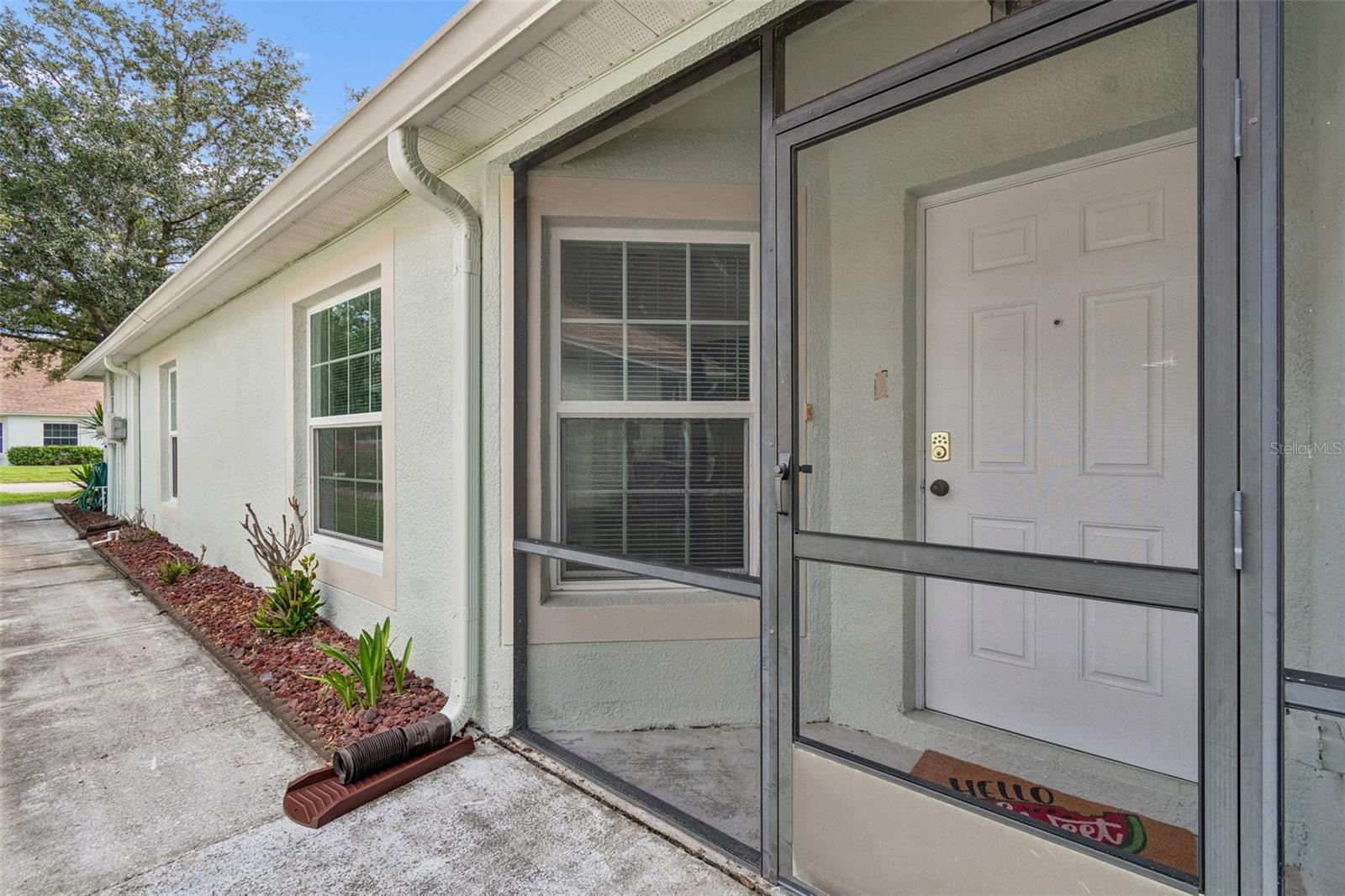 Private side entrance