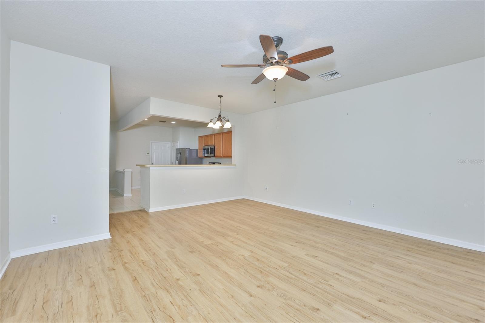 Beautiful 100% Waterproof Luxury Vinyl Flooring in Great Room