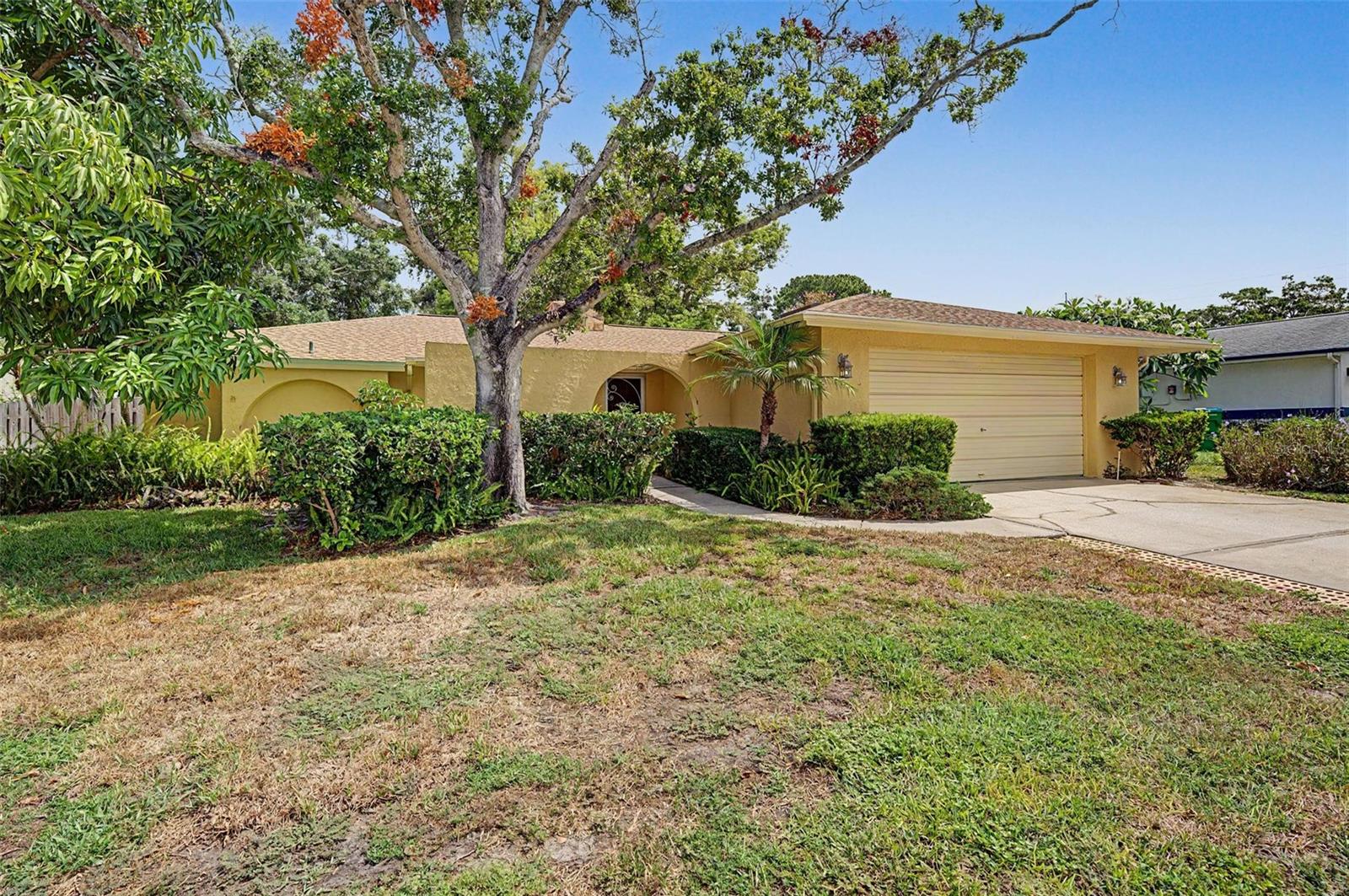 Big front yard, too, with plenty of space between houses! Rare these days!