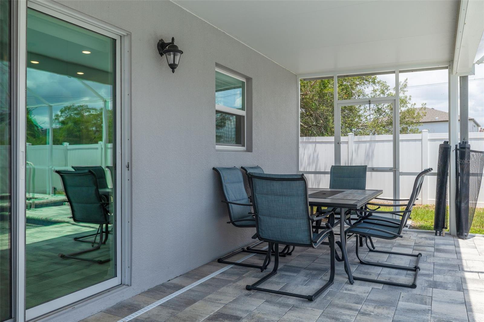 Screened Porch with gates on both sides