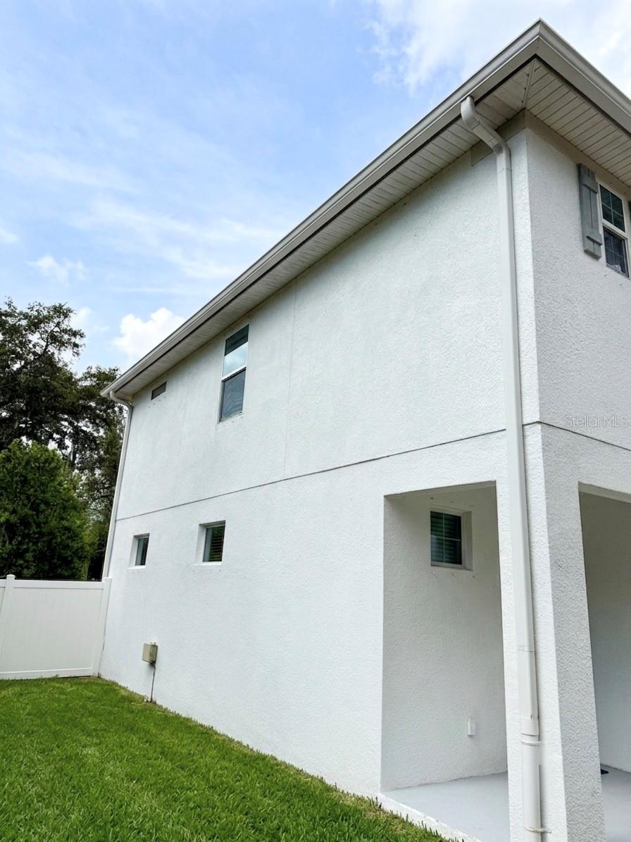 Left side yard