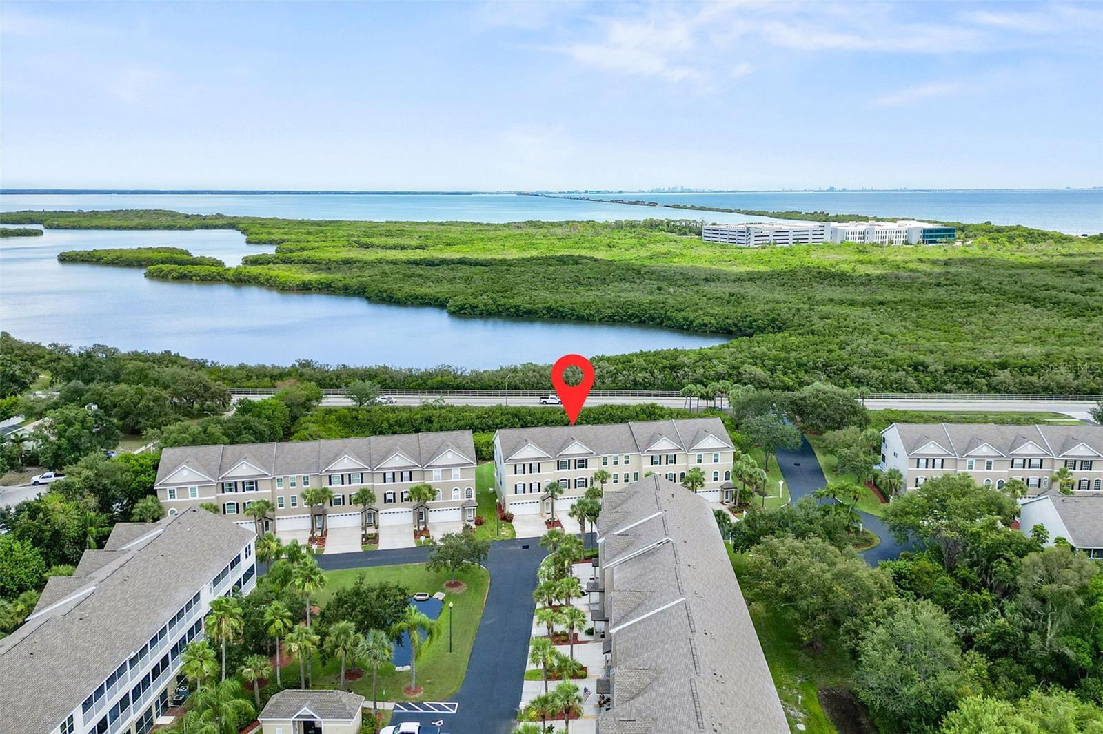 Looking east towards Coopers Bayou, Old Tampa Bay and Tampa