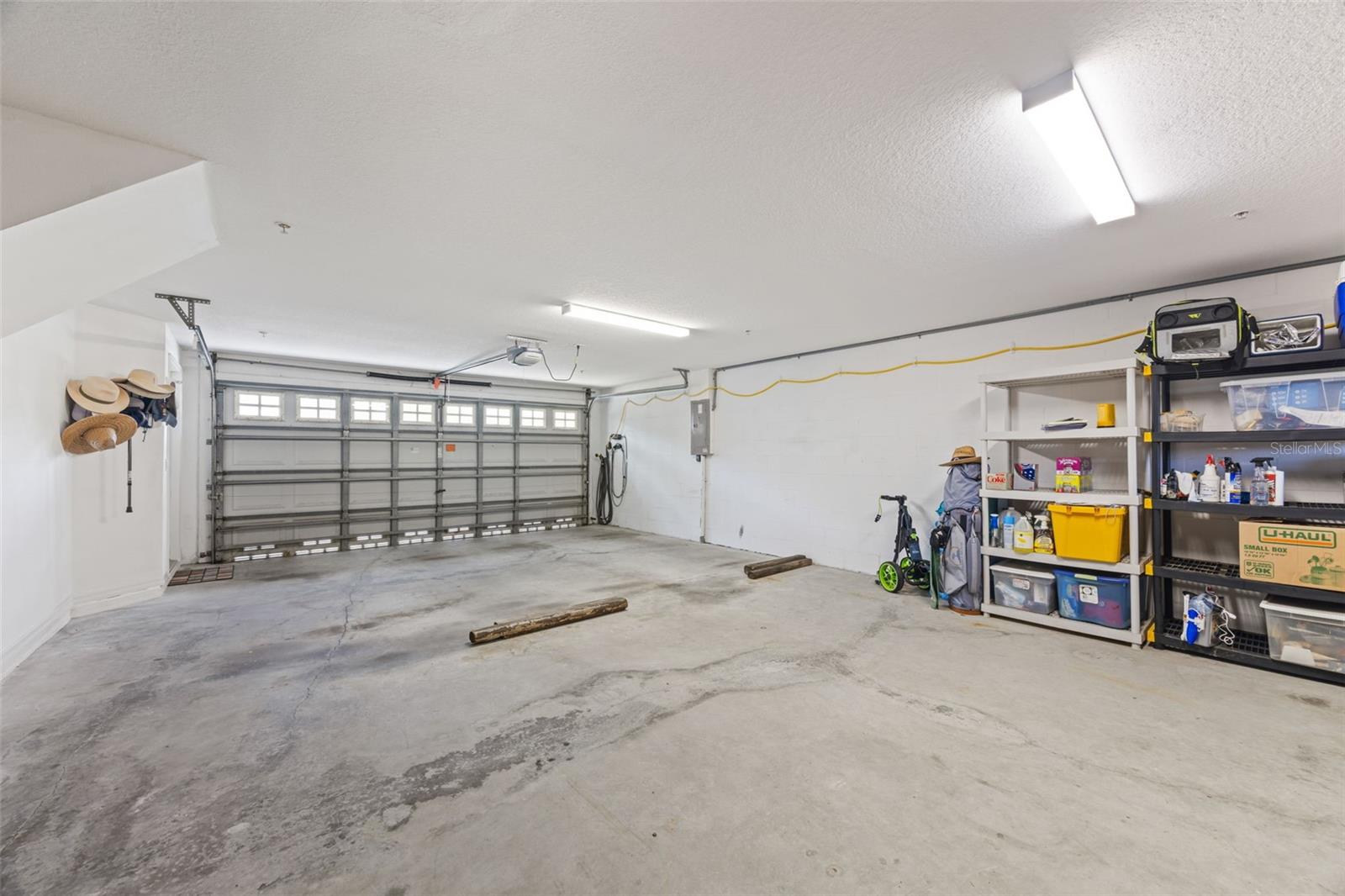 Tandem 4 car garage with storage