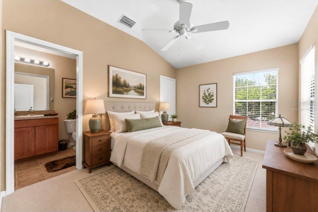 Virtually staged 4th bedroom