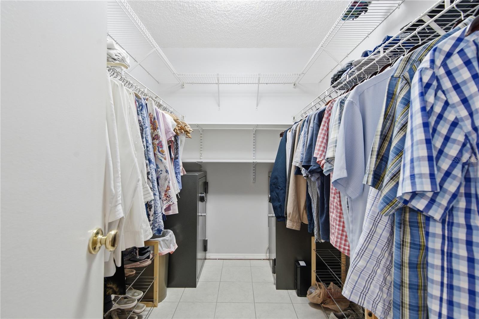 walk-in closet in primary bedroom (first floor)
