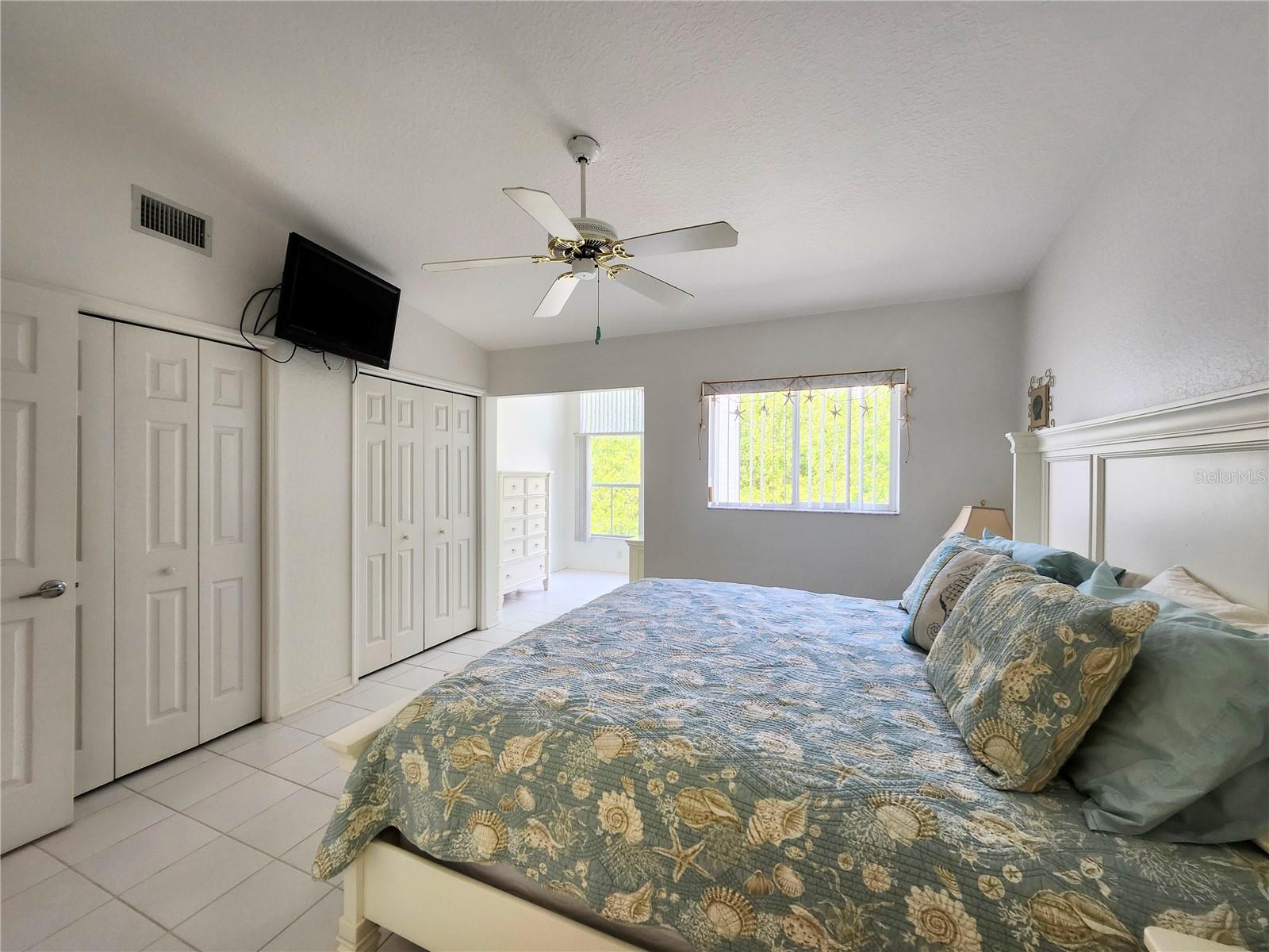 Large double closets