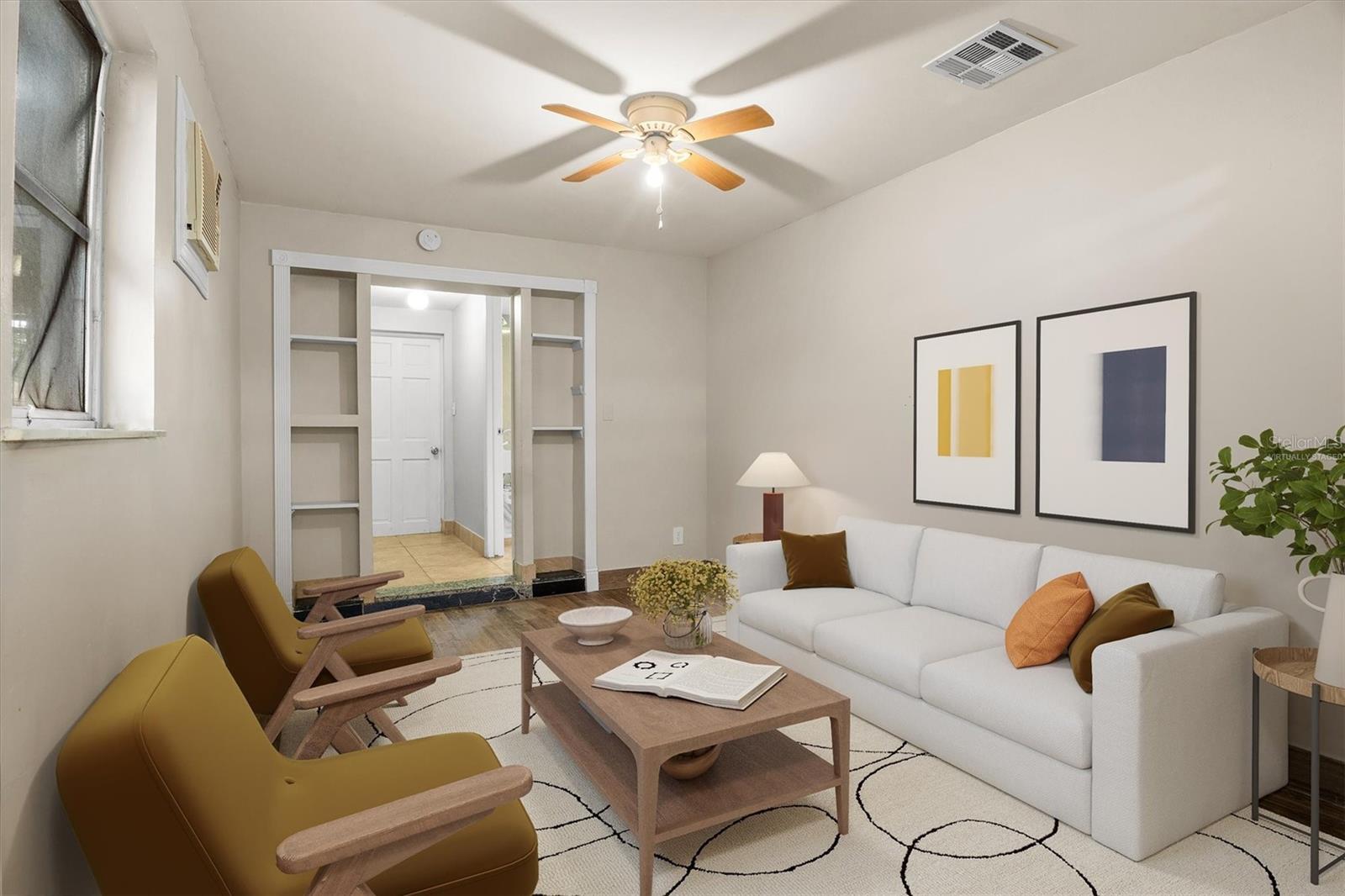 Virtually Staged Living Room