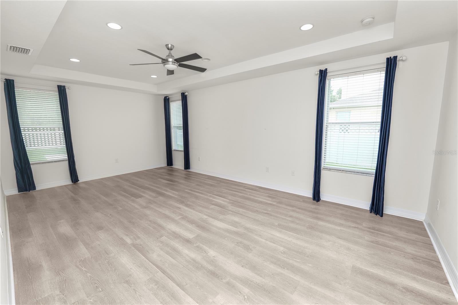 Primary Bedroom with Tray Ceiling