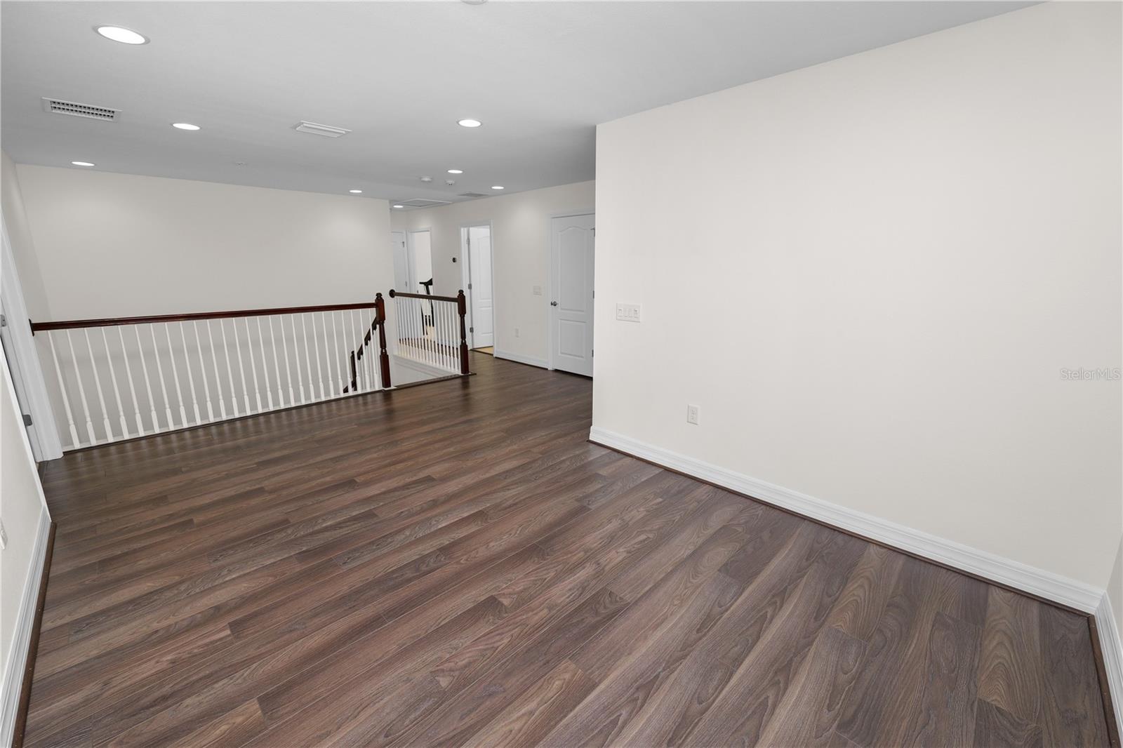 Second Level Loft with Laminate Flooring