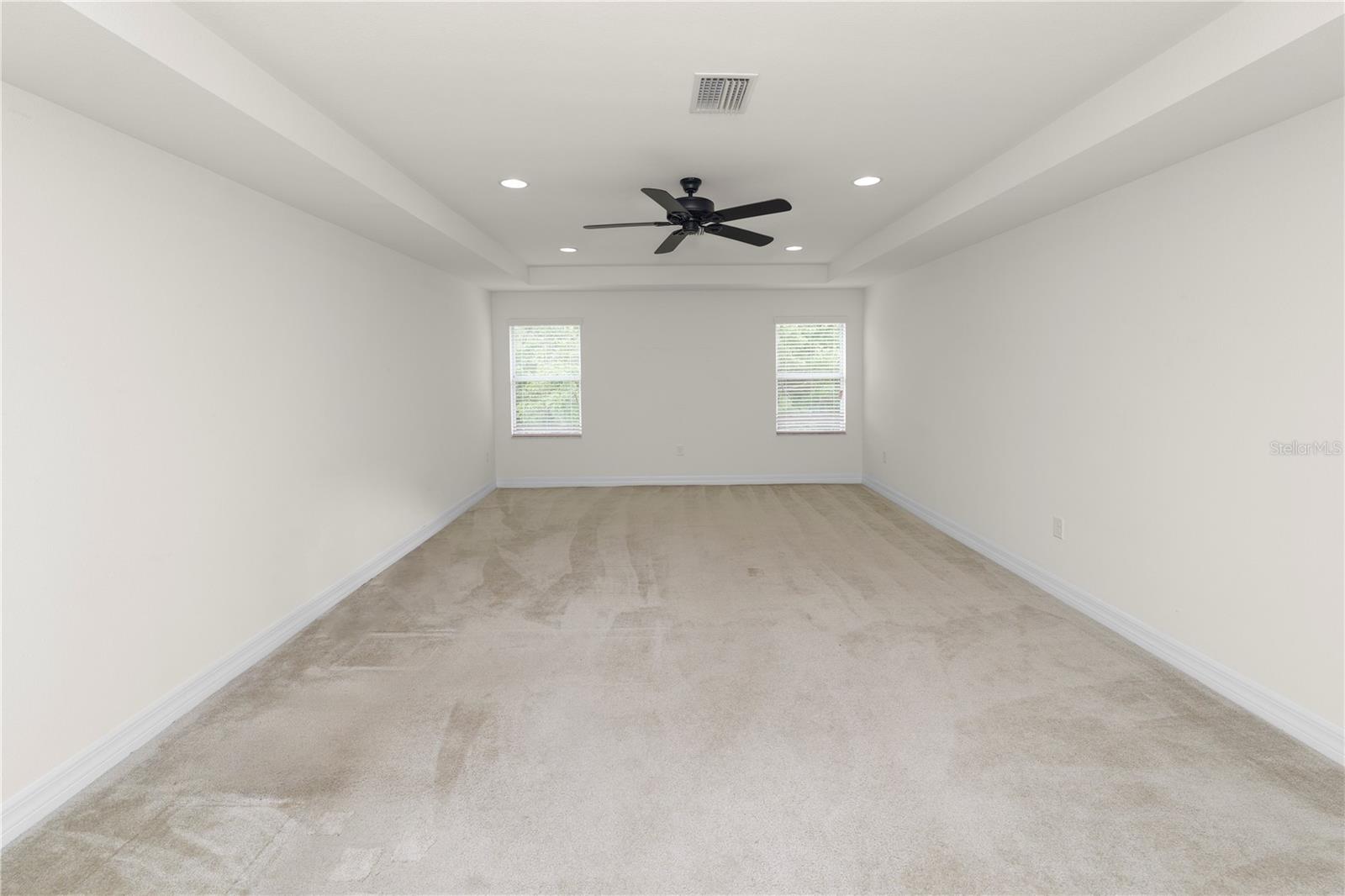 Second Level Bonus Room with Tray Ceiling