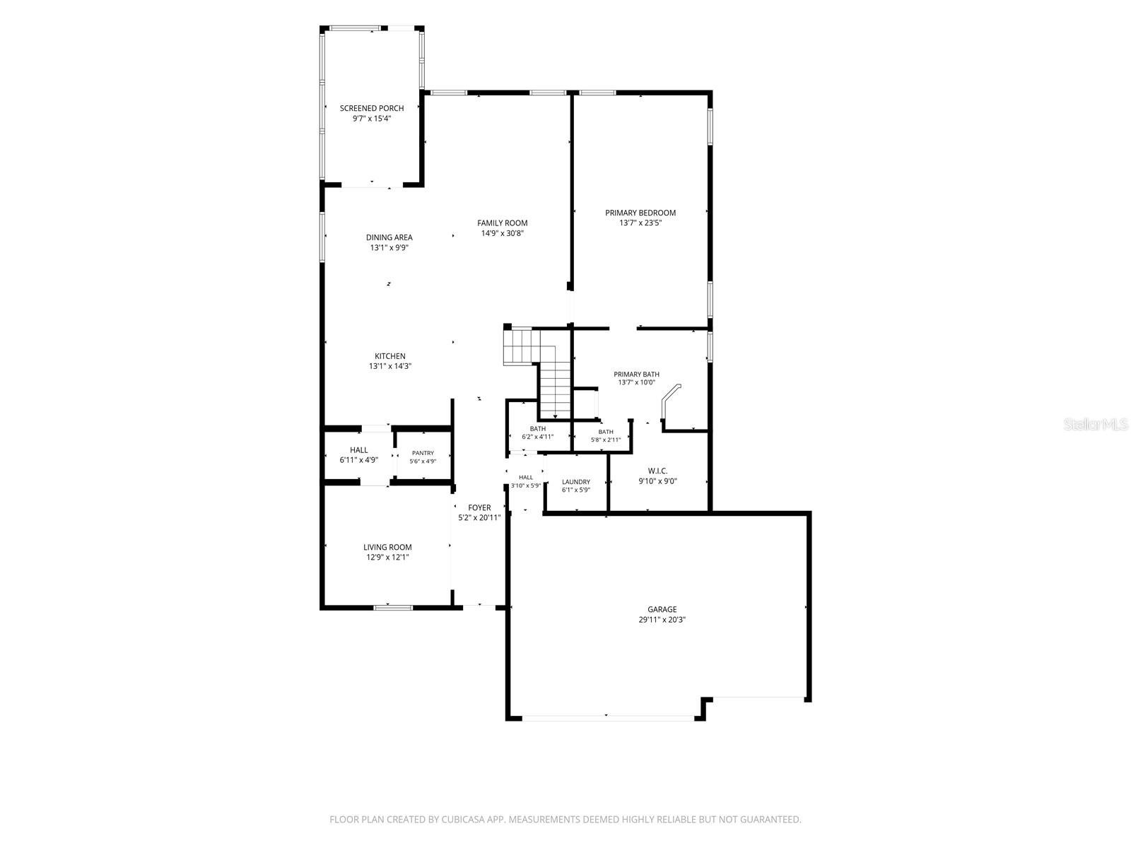 First Level Floorplan and Approximate Measurements