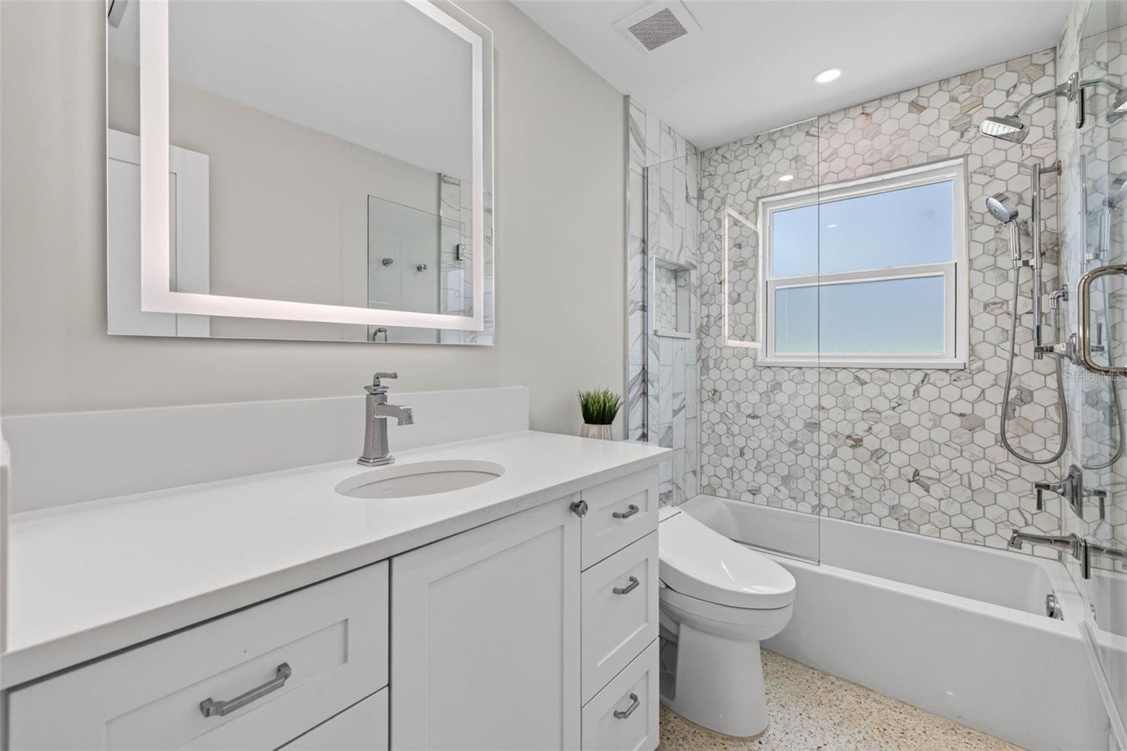 Second Bathroom with Tub Shower Combo