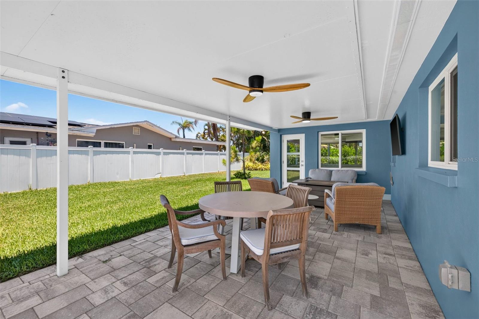 Covered Patio with Paver Decking
