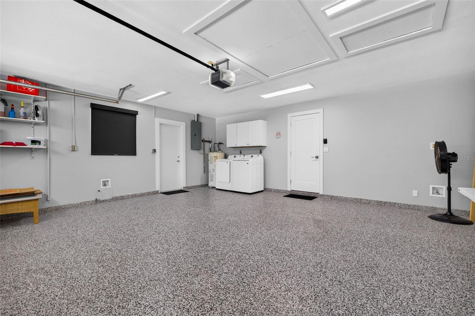 2 Car Garage with Epoxy Flooring