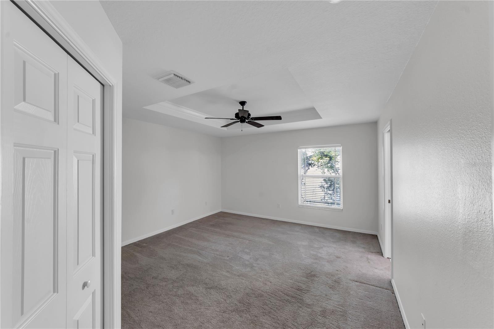 MASTER BEDROOM WITH TRAY CEILING