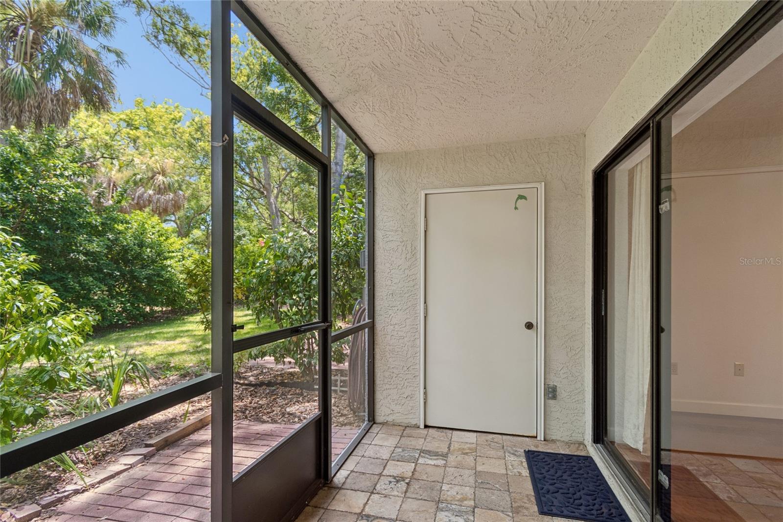Screened Patio View from Bedroom
