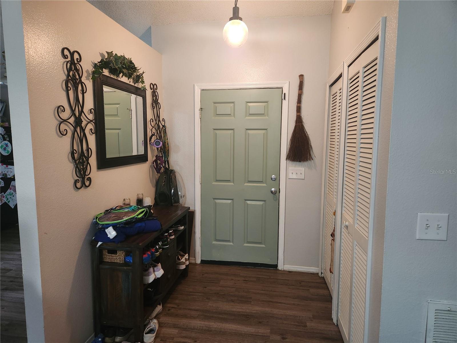 Foyer coat & storage closet