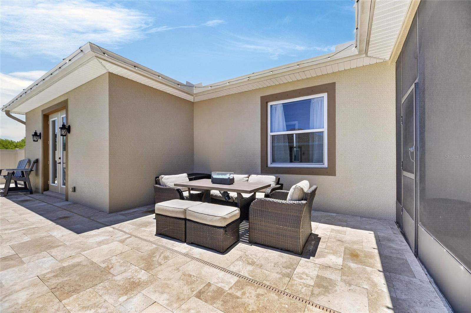 Overall the pool and deck span more than 1,600 SF...