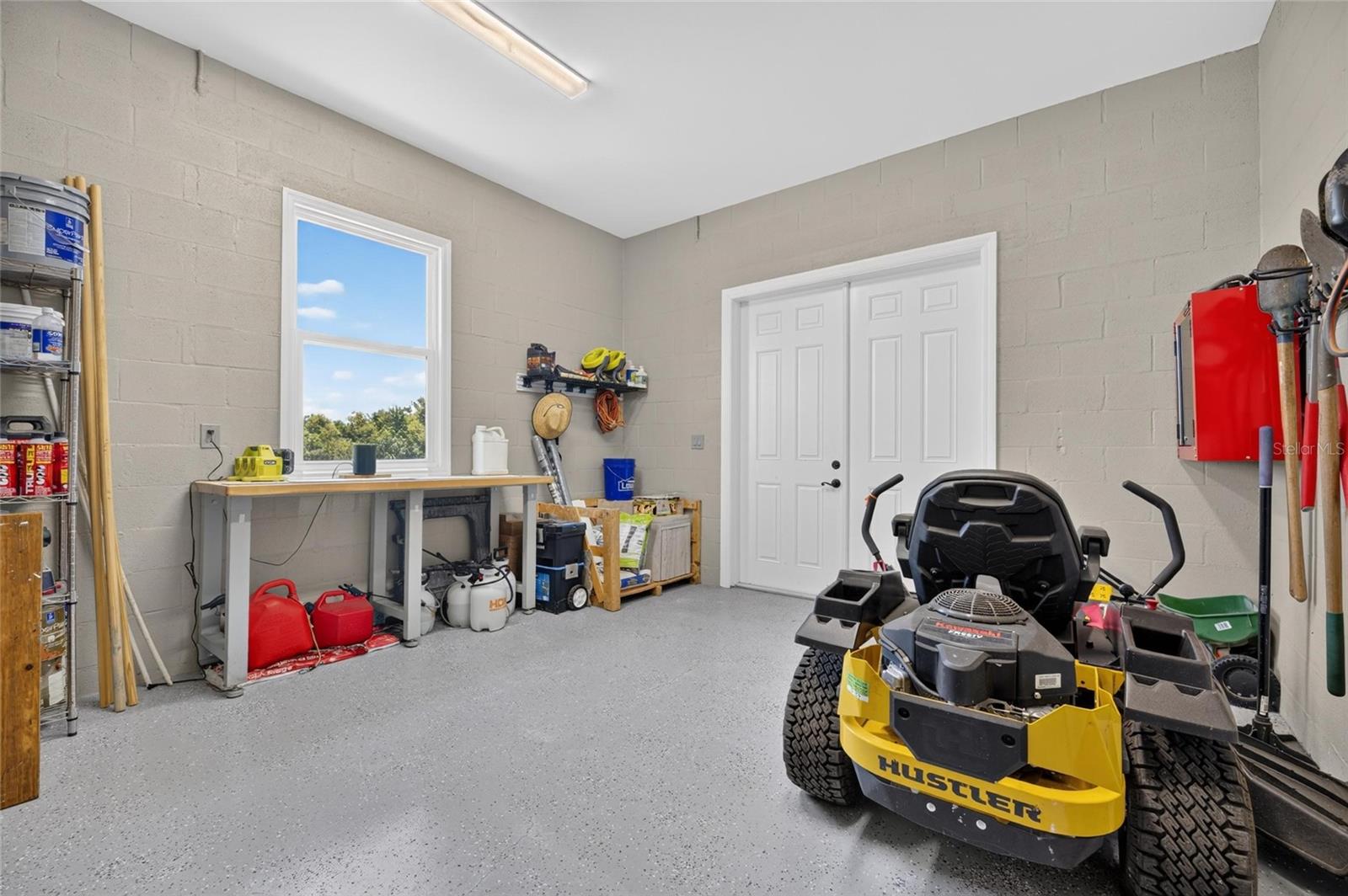 ...to a workshop or storage space...