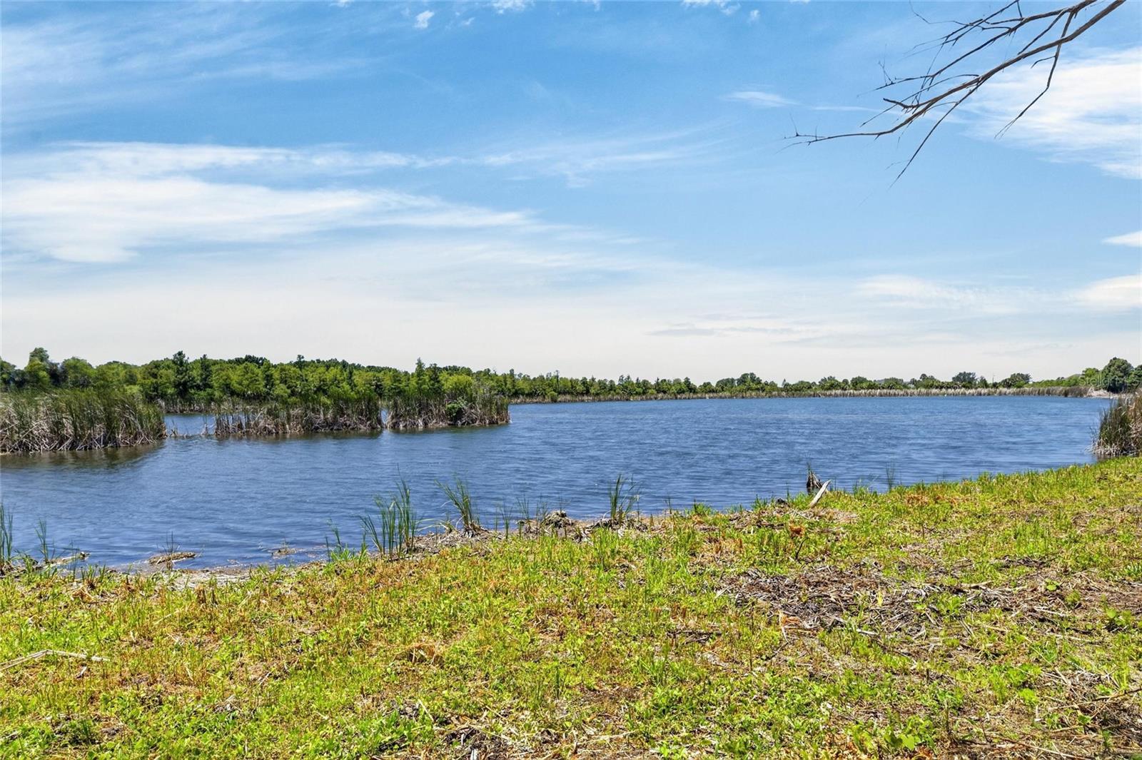 ...with access to one of several lakes or ponds along the edge of the bay.
