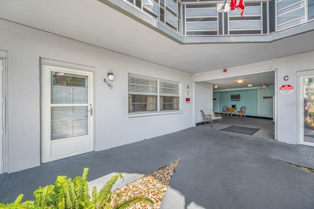 Ground Floor - Unit B101 - Breezeway to the Right