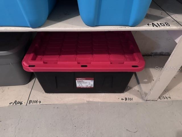 Cubby Space in the Ground Floor Storage Room