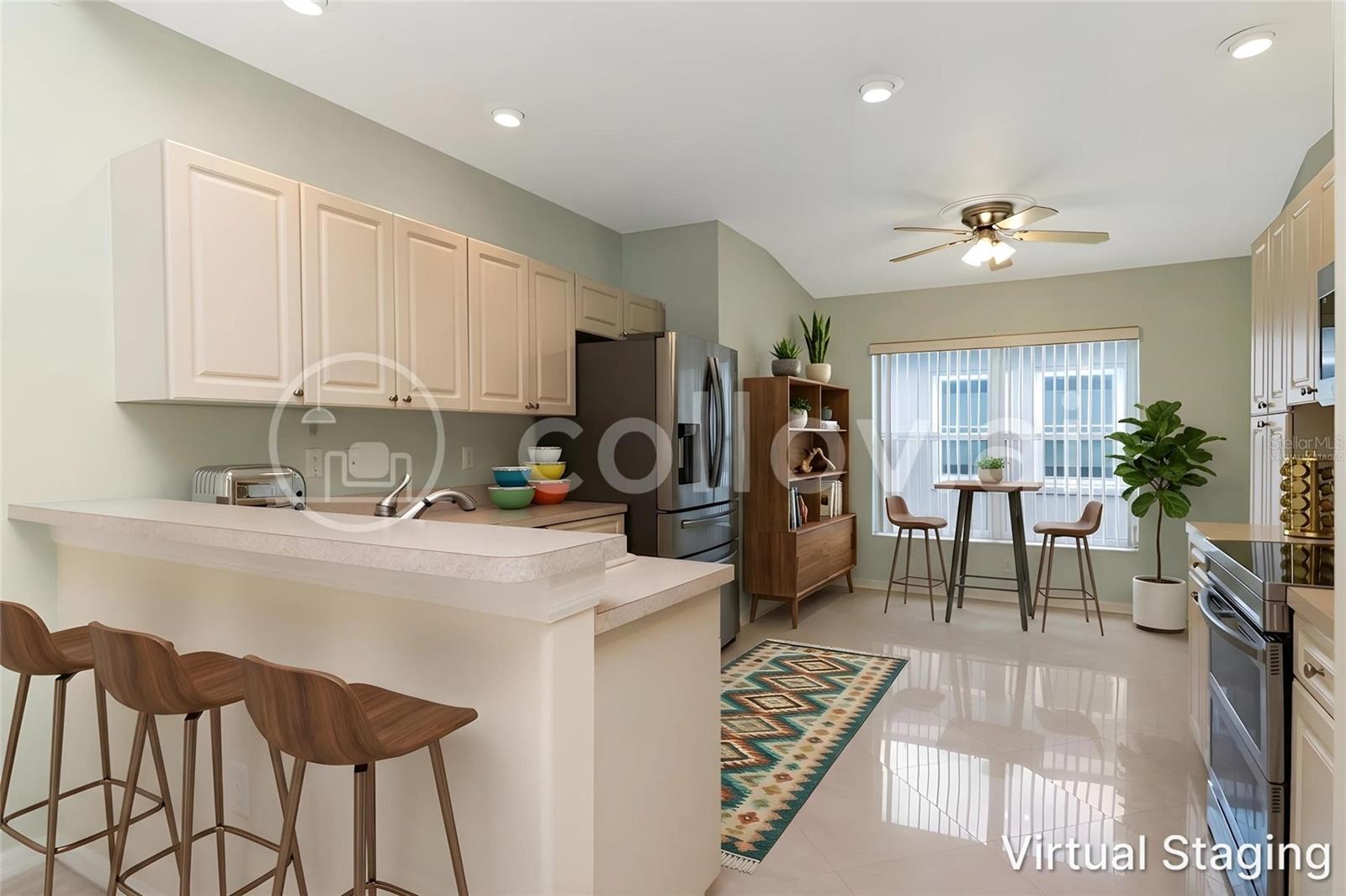 Kitchen Virtually Staged