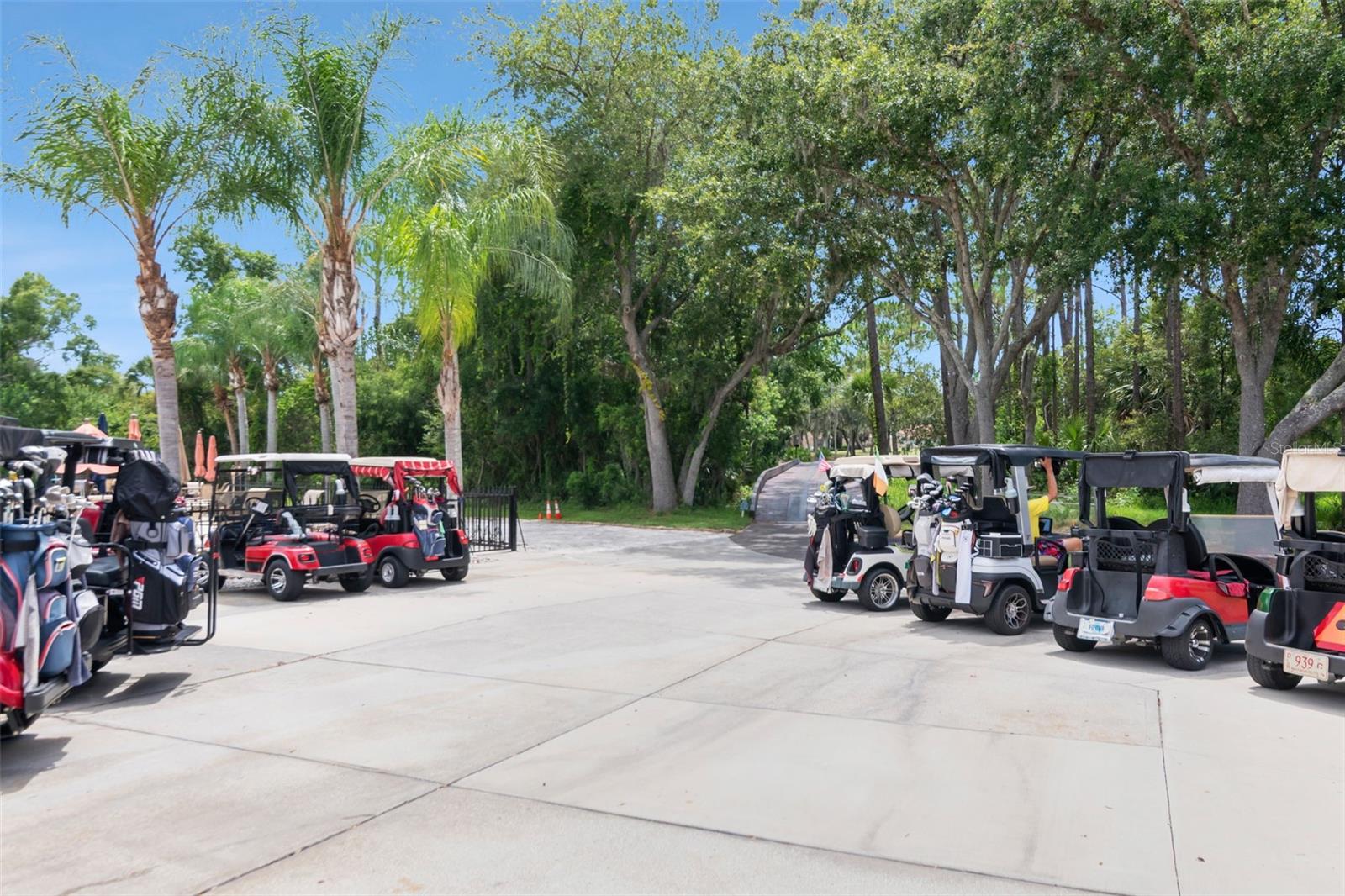 Golf Cart Parking near Pro Shop