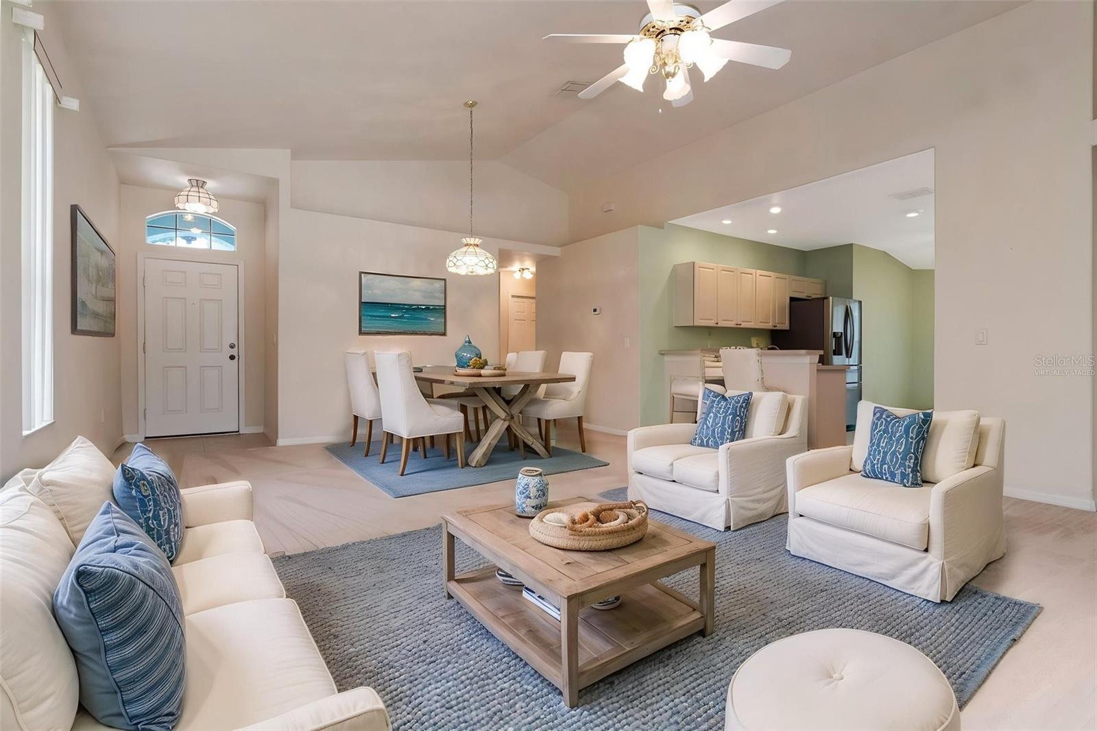Great Room Virtually Staged 1
