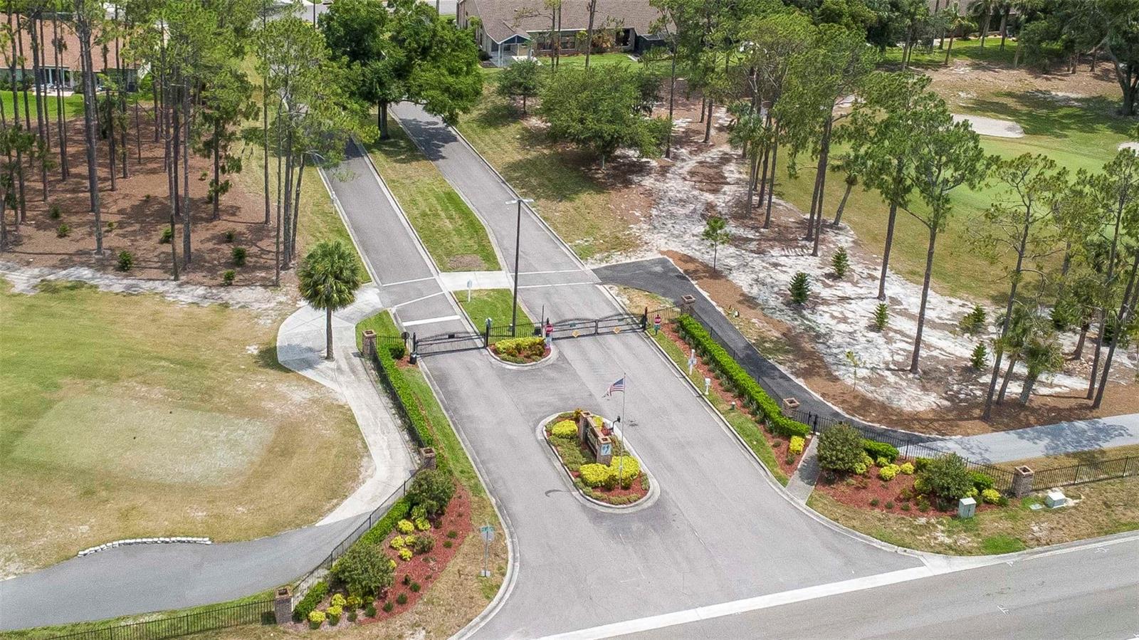 Golf Course Entrance